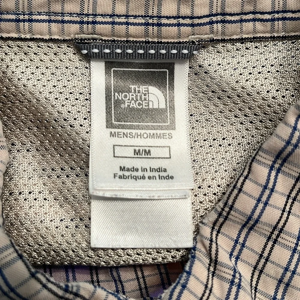 The North Face Men's Plaid Long Sleeve Button Down‎ Shirt Size Medium